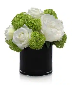 White Roses and Hydrangea Bouquet